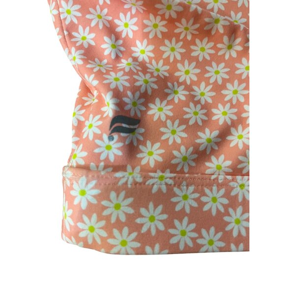 Fabletics Sports Bra Womens 3X Pink Daisy Floral Crisscross Back Workout Top - Picture 7 of 11